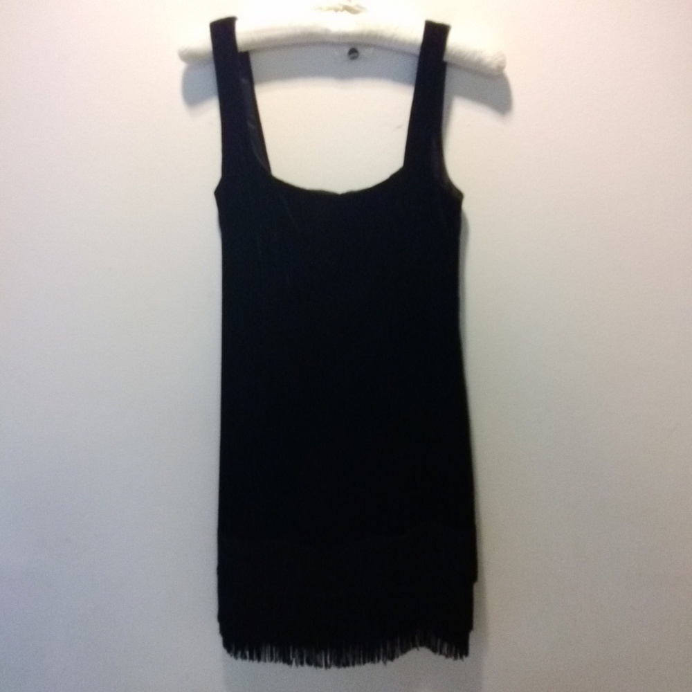 Nanette Lepore Black Velvet Dress
